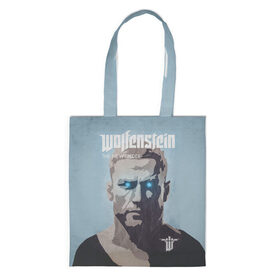 Сумка 3D повседневная с принтом Wolfenstein в городе Новоалтайск, 100% полиэстер | Плотность: 200 г/м2; Размер: 34×35 см; Высота лямок: 30 см | bj | castle | colossus | new order | old blood | wolfenstein | би джей | блаcковиц | блажкович | блацкович | вольфенштайн | вольфенштейн | вульфенштайн | вульфенштейн | уильям