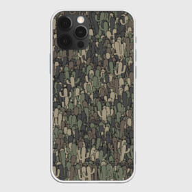Чехол для iPhone 12 Pro Max с принтом Камуфляж с кактусами в городе Новоалтайск, Силикон |  | Тематика изображения на принте: кактус | колючки | мексика | милитари | паттрен | пустыня | растения | хаки | шипы