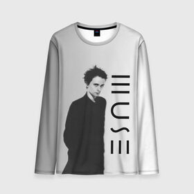 Мужской лонгслив 3D с принтом Muse в городе Новоалтайск, 100% полиэстер | длинные рукава, круглый вырез горловины, полуприлегающий силуэт | muse | доминик ховард | крис уолстенхолм | муза | музе | мусе | мэттью беллами | рок группа