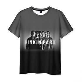 Мужская футболка 3D с принтом Группа Linkin Park в городе Новоалтайск, 100% полиэфир | прямой крой, круглый вырез горловины, длина до линии бедер | Тематика изображения на принте: bennington | chester | linkin park | альтернативный | беннингтон | группа | ленкин | линкин | майк | метал | музыкант | ню | нюметал | парк | певец | рок | рэп | честер | электроник