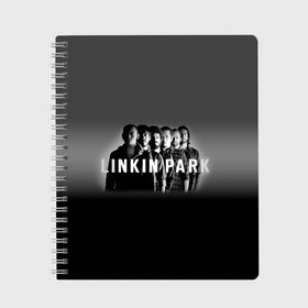 Тетрадь с принтом Группа Linkin Park в городе Новоалтайск, 100% бумага | 48 листов, плотность листов — 60 г/м2, плотность картонной обложки — 250 г/м2. Листы скреплены сбоку удобной пружинной спиралью. Уголки страниц и обложки скругленные. Цвет линий — светло-серый
 | bennington | chester | linkin park | альтернативный | беннингтон | группа | ленкин | линкин | майк | метал | музыкант | ню | нюметал | парк | певец | рок | рэп | честер | электроник