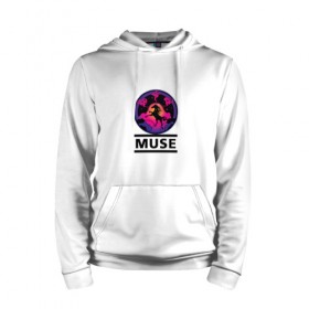 Мужская толстовка хлопок с принтом Muse в городе Новоалтайск, френч-терри, мягкий теплый начес внутри (100% хлопок) | карман-кенгуру, эластичные манжеты и нижняя кромка, капюшон с подкладом и шнурком | 