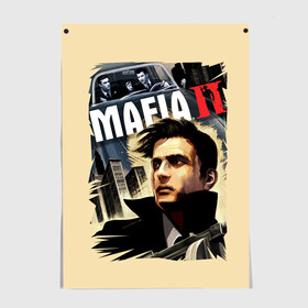 Постер с принтом MAFIA 2 в городе Новоалтайск, 100% бумага
 | бумага, плотность 150 мг. Матовая, но за счет высокого коэффициента гладкости имеет небольшой блеск и дает на свету блики, но в отличии от глянцевой бумаги не покрыта лаком | gangster | gun | mafia | гангстер | игра | мафия | оружия | сша | чикаго