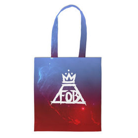 Сумка 3D повседневная с принтом FALL OUT BOY SPACE COLLECTION в городе Новоалтайск, 100% полиэстер | Плотность: 200 г/м2; Размер: 34×35 см; Высота лямок: 30 см | fall out boy | logo | music | pop | rock | альтернатива | металл | музыка | музыкальный | поп | рок