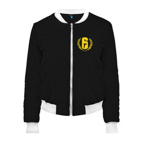 Женский бомбер 3D с принтом RAINBOW SIX SIEGE UNIFORM в городе Новоалтайск, 100% полиэстер | застегивается на молнию, по бокам два кармана без застежек, мягкие манжеты, по низу бомбера и на воротнике — эластичная резинка | 