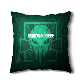 Подушка 3D с принтом RAINBOW SIX SIEGE в городе Новоалтайск, наволочка – 100% полиэстер, наполнитель – холлофайбер (легкий наполнитель, не вызывает аллергию). | состоит из подушки и наволочки. Наволочка на молнии, легко снимается для стирки | cybersport | esports | pro league | r6 | rainbow | rainbow six | siege | six | weapon | армия | боевик | военные | война | игры | киберспорт | логотип | модные | оперативники | оружие | радуга | черный белый | шутер