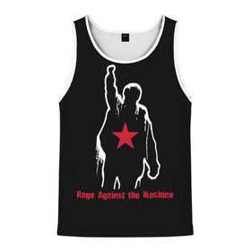 Мужская майка 3D с принтом Rage Against the Machine в городе Новоалтайск, 100% полиэстер | круглая горловина, приталенный силуэт, длина до линии бедра. Пройма и горловина окантованы тонкой бейкой | rage against the machine | альтернативный | америка | американская рок группа | брэд уилк | жанр | зак де ла роча | калифорния | лос анджелес | метал | музыка | ню метал | рок | рэп метал | рэп рок | рэпкор | сша