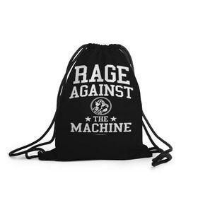Рюкзак-мешок 3D с принтом Rage Against the Machine в городе Новоалтайск, 100% полиэстер | плотность ткани — 200 г/м2, размер — 35 х 45 см; лямки — толстые шнурки, застежка на шнуровке, без карманов и подкладки | rage against the machine | альтернативный | америка | американская рок группа | брэд уилк | жанр | зак де ла роча | калифорния | лос анджелес | метал | музыка | ню метал | рок | рэп метал | рэп рок | рэпкор | сша