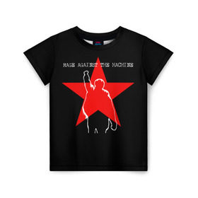 Детская футболка 3D с принтом Rage Against the Machine в городе Новоалтайск, 100% гипоаллергенный полиэфир | прямой крой, круглый вырез горловины, длина до линии бедер, чуть спущенное плечо, ткань немного тянется | rage against the machine | альтернативный | америка | американская рок группа | брэд уилк | жанр | зак де ла роча | калифорния | лос анджелес | метал | музыка | ню метал | рок | рэп метал | рэп рок | рэпкор | сша