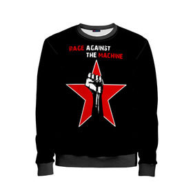 Детский свитшот 3D с принтом Rage Against the Machine в городе Новоалтайск, 100% полиэстер | свободная посадка, прямой крой, мягкая тканевая резинка на рукавах и понизу свитшота | rage against the machine | альтернативный | америка | американская рок группа | брэд уилк | жанр | зак де ла роча | калифорния | лос анджелес | метал | музыка | ню метал | рок | рэп метал | рэп рок | рэпкор | сша