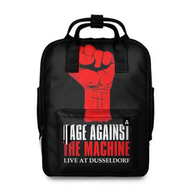 Женский рюкзак 3D с принтом Rage Against the Machine в городе Новоалтайск, 100% полиэстер | лямки с регулируемой длиной, сверху ручки, чтобы рюкзак нести как сумку. Основное отделение закрывается на молнию, как и внешний карман. Внутри два дополнительных кармана, один из которых закрывается на молнию. По бокам два дополнительных кармашка, куда поместится маленькая бутылочка
 | rage against the machine | альтернативный | америка | американская рок группа | брэд уилк | жанр | зак де ла роча | калифорния | лос анджелес | метал | музыка | ню метал | рок | рэп метал | рэп рок | рэпкор | сша