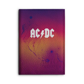 Обложка для автодокументов с принтом AC DC COLLECTION SPACE EDITION в городе Новоалтайск, натуральная кожа |  размер 19,9*13 см; внутри 4 больших “конверта” для документов и один маленький отдел — туда идеально встанут права | ac dc | logo | music | pop | rock | usa | альтернатива | металл | музыка | музыкальный | поп | рок