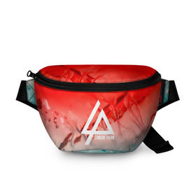 Поясная сумка 3D с принтом LINKIN PARK в городе Новоалтайск, 100% полиэстер | плотная ткань, ремень с регулируемой длиной, внутри несколько карманов для мелочей, основное отделение и карман с обратной стороны сумки застегиваются на молнию | linkin park | logo | music | pop | rock | альтернатива | германия | металл | музыка | музыкальный | поп | рок