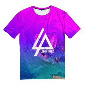 Мужская футболка 3D с принтом LINKIN PARK 2018 MUSIC PLANET в городе Новоалтайск, 100% полиэфир | прямой крой, круглый вырез горловины, длина до линии бедер | linkin park | logo | music | pop | rock | альтернатива | металл | музыка | музыкальный | поп | рок