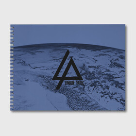 Альбом для рисования с принтом LINKIN PARK IN THE END в городе Новоалтайск, 100% бумага
 | матовая бумага, плотность 200 мг. | linkin park | logo | music | pop | rock | альтернатива | металл | музыка | музыкальный | поп | рок | честер беннингтон