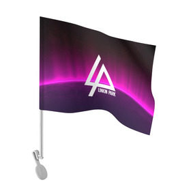 Флаг для автомобиля с принтом LINKIN PARK MUSIC в городе Новоалтайск, 100% полиэстер | Размер: 30*21 см | linkin park | logo | music | pop | rock | альтернатива | металл | музыка | музыкальный | поп | рок | честер беннингтон