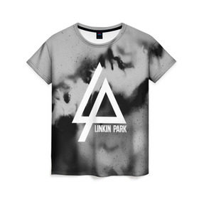 Женская футболка 3D с принтом LINKIN PARK GRAY ABSTRACT ROCK в городе Новоалтайск, 100% полиэфир ( синтетическое хлопкоподобное полотно) | прямой крой, круглый вырез горловины, длина до линии бедер | linkin park | logo | music | pop | rock | альтернатива | металл | музыка | музыкальный | поп | рок | честер беннингтон
