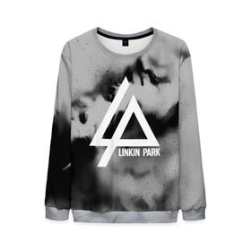Мужской свитшот 3D с принтом LINKIN PARK GRAY ABSTRACT ROCK в городе Новоалтайск, 100% полиэстер с мягким внутренним слоем | круглый вырез горловины, мягкая резинка на манжетах и поясе, свободная посадка по фигуре | linkin park | logo | music | pop | rock | альтернатива | металл | музыка | музыкальный | поп | рок | честер беннингтон