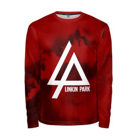 Мужской лонгслив 3D с принтом LINKIN PARK COLOR RED MUSIC в городе Новоалтайск, 100% полиэстер | длинные рукава, круглый вырез горловины, полуприлегающий силуэт | linkin park | logo | music | pop | rock | альтернатива | металл | музыка | музыкальный | поп | рок | честер беннингтон