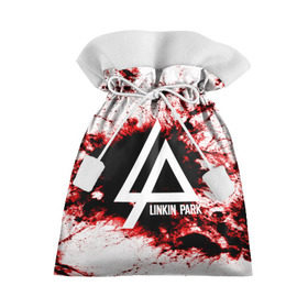 Подарочный 3D мешок с принтом LINKIN PARK BLOOD COLLECTION в городе Новоалтайск, 100% полиэстер | Размер: 29*39 см | linkin park | logo | music | pop | rock | альтернатива | металл | музыка | музыкальный | поп | рок | честер беннингтон