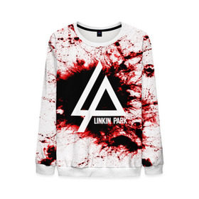 Мужской свитшот 3D с принтом LINKIN PARK BLOOD COLLECTION в городе Новоалтайск, 100% полиэстер с мягким внутренним слоем | круглый вырез горловины, мягкая резинка на манжетах и поясе, свободная посадка по фигуре | linkin park | logo | music | pop | rock | альтернатива | металл | музыка | музыкальный | поп | рок | честер беннингтон