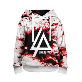 Детская толстовка 3D с принтом LINKIN PARK BLOOD COLLECTION в городе Новоалтайск, 100% полиэстер | двухслойный капюшон со шнурком для регулировки, мягкие манжеты на рукавах и по низу толстовки, спереди карман-кенгуру с мягким внутренним слоем | linkin park | logo | music | pop | rock | альтернатива | металл | музыка | музыкальный | поп | рок | честер беннингтон