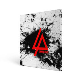 Холст квадратный с принтом LINKIN PARK SPRAY GRAY в городе Новоалтайск, 100% ПВХ |  | linkin park | logo | music | pop | rock | альтернатива | металл | музыка | музыкальный | поп | рок | честер беннингтон