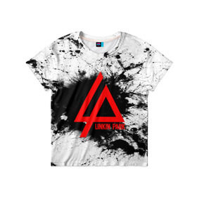 Детская футболка 3D с принтом LINKIN PARK SPRAY GRAY в городе Новоалтайск, 100% гипоаллергенный полиэфир | прямой крой, круглый вырез горловины, длина до линии бедер, чуть спущенное плечо, ткань немного тянется | linkin park | logo | music | pop | rock | альтернатива | металл | музыка | музыкальный | поп | рок | честер беннингтон