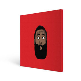 Холст квадратный с принтом James Harden в городе Новоалтайск, 100% ПВХ |  | 13 | fear the beard | houston rockets | mvp | nba | баскетбол | джеймс харден | нба | хьюстон рокетс