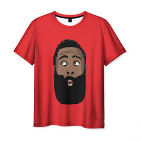 Мужская футболка 3D с принтом James Harden в городе Новоалтайск, 100% полиэфир | прямой крой, круглый вырез горловины, длина до линии бедер | 13 | fear the beard | houston rockets | mvp | nba | баскетбол | джеймс харден | нба | хьюстон рокетс
