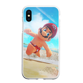 Чехол для iPhone XS Max матовый с принтом Super Mario Odyssey в городе Новоалтайск, Силикон | Область печати: задняя сторона чехла, без боковых панелей | nintendo | super mario odyssey | марио | нинтендо