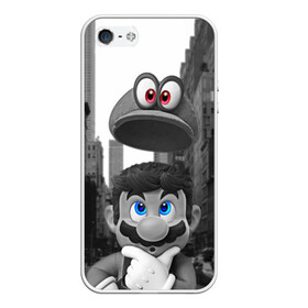 Чехол для iPhone 5/5S матовый с принтом Super Mario Odyssey в городе Новоалтайск, Силикон | Область печати: задняя сторона чехла, без боковых панелей | nintendo | super mario odyssey | марио | нинтендо