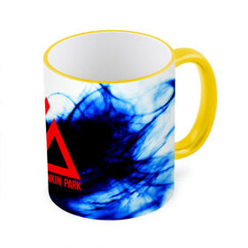 Кружка 3D с принтом LINKIN PARK BLUE SMOKE в городе Новоалтайск, керамика | ёмкость 330 мл | linkin park | logo | music | pop | rock | альтернатива | металл | музыка | музыкальный | поп | рок | честер беннингтон
