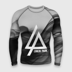 Мужской рашгард 3D с принтом LINKIN PARK SMOKE GRAY 2018 в городе Новоалтайск,  |  | linkin park | logo | music | pop | rock | альтернатива | металл | музыка | музыкальный | поп | рок | честер беннингтон
