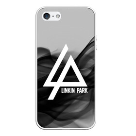 Чехол для iPhone 5/5S матовый с принтом LINKIN PARK SMOKE GRAY 2018 в городе Новоалтайск, Силикон | Область печати: задняя сторона чехла, без боковых панелей | Тематика изображения на принте: linkin park | logo | music | pop | rock | альтернатива | металл | музыка | музыкальный | поп | рок | честер беннингтон