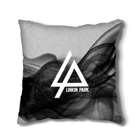 Подушка 3D с принтом LINKIN PARK SMOKE GRAY 2018 в городе Новоалтайск, наволочка – 100% полиэстер, наполнитель – холлофайбер (легкий наполнитель, не вызывает аллергию). | состоит из подушки и наволочки. Наволочка на молнии, легко снимается для стирки | linkin park | logo | music | pop | rock | альтернатива | металл | музыка | музыкальный | поп | рок | честер беннингтон
