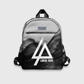 Детский рюкзак 3D с принтом LINKIN PARK SMOKE GRAY 2018 в городе Новоалтайск, 100% полиэстер | лямки с регулируемой длиной, сверху петелька, чтобы рюкзак можно было повесить на вешалку. Основное отделение закрывается на молнию, как и внешний карман. Внутри дополнительный карман. По бокам два дополнительных кармашка | linkin park | logo | music | pop | rock | альтернатива | металл | музыка | музыкальный | поп | рок | честер беннингтон