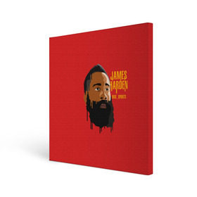 Холст квадратный с принтом James Harden в городе Новоалтайск, 100% ПВХ |  | fear the beard | houston rockets | nba | rise sports | баскетбол | джеймс харден | нба | хьюстон рокетс