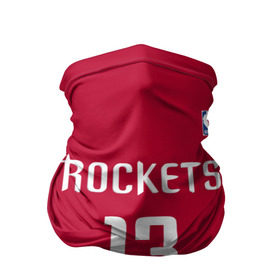 Бандана-труба 3D с принтом Houston Rockets в городе Новоалтайск, 100% полиэстер, ткань с особыми свойствами — Activecool | плотность 150‒180 г/м2; хорошо тянется, но сохраняет форму | 13 | fear the beard | houston rockets | nba | rise sports | баскетбол | баскетбольная | джеймс харден | нба | номер | спортивная | форма | хьюстон рокетс