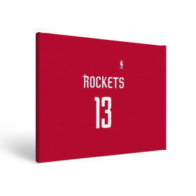 Холст прямоугольный с принтом Houston Rockets в городе Новоалтайск, 100% ПВХ |  | 13 | fear the beard | houston rockets | nba | rise sports | баскетбол | баскетбольная | джеймс харден | нба | номер | спортивная | форма | хьюстон рокетс