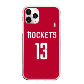 Чехол для iPhone 11 Pro матовый с принтом Houston Rockets в городе Новоалтайск, Силикон |  | 13 | fear the beard | houston rockets | nba | rise sports | баскетбол | баскетбольная | джеймс харден | нба | номер | спортивная | форма | хьюстон рокетс