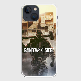 Чехол для iPhone 13 mini с принтом RAINBOW SIX SIEGE | РАДУГА 6 ОСАДА | R6S в городе Новоалтайск,  |  | cybersport | esports | pro league | r6 | rainbow | rainbow six | siege | six | weapon | армия | боевик | военные | война | игры | киберспорт | логотип | модные | оперативники | оружие | радуга | черный белый | шутер