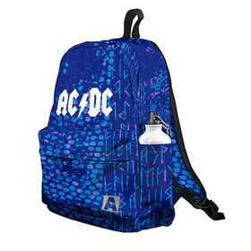 Рюкзак 3D с принтом AC DC angel collection в городе Новоалтайск, 100% полиэстер | лямки с регулируемой длиной, сверху петелька, чтобы рюкзак можно было повесить на вешалку. Основное отделение закрывается на молнию, как и внешний карман. Внутри два дополнительных кармана, один из которых закрывается на молнию. По бокам два дополнительных кармашка | ac dc | logo | music | pop | rock | альтернатива | металл | музыка | музыкальный | поп | рок