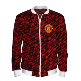 Мужской бомбер 3D с принтом F.C.M.U 2018 Creative Uniform в городе Новоалтайск, 100% полиэстер | застегивается на молнию, по бокам два кармана без застежек, по низу бомбера и на воротнике - эластичная резинка | Тематика изображения на принте: emirates | fc | manchester united | абстракция | геометрия | зож | клуб | линии | манчестер юнайтед | модные | мяч | россии | спорт | спортивные | стиль | тренды | футбол | футбольный клуб | экстрим | эмблема