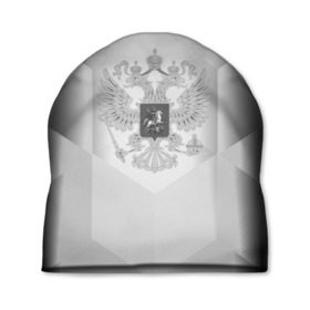 Шапка 3D с принтом RUSSIA - Black Collection в городе Новоалтайск, 100% полиэстер | универсальный размер, печать по всей поверхности изделия | russia | герб | двуглавый орел | россия | триколор