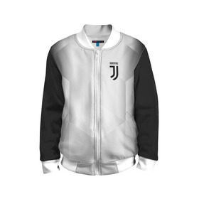 Детский бомбер 3D с принтом Juventus 2018 Original в городе Новоалтайск, 100% полиэстер | застегивается на молнию, по бокам два кармана без застежек, мягкие манжеты, по низу бомбера и на воротнике — эластичная резинка | fly emirates | juventus | ronaldo | клуб | линии | мода | модные | мяч | реал мадрид | спорт | спортивные | стиль | футбол | футбольный клуб | экстрим | эмблема | ювентус