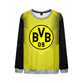 Мужской свитшот 3D с принтом FC Borussia 2018 Original в городе Новоалтайск, 100% полиэстер с мягким внутренним слоем | круглый вырез горловины, мягкая резинка на манжетах и поясе, свободная посадка по фигуре | Тематика изображения на принте: боруссия | дортмунд