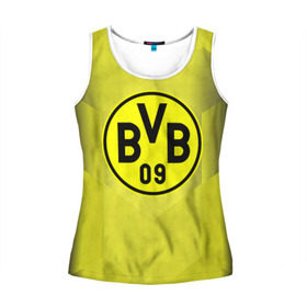 Женская майка 3D с принтом FC Borussia 2018 Original в городе Новоалтайск, 100% полиэстер | круглая горловина, прямой силуэт, длина до линии бедра | боруссия | дортмунд