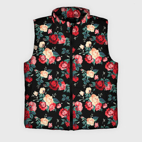 Мужской жилет утепленный 3D с принтом Цветы в городе Новоалтайск,  |  | floral |  цветы | розы