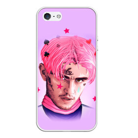 Чехол для iPhone 5/5S матовый с принтом Lil Prince в городе Новоалтайск, Силикон | Область печати: задняя сторона чехла, без боковых панелей | lil peep | rap | густав ор | лил пип | рэп
